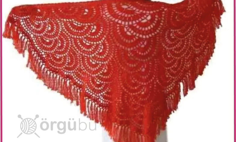 Kırmızı Renkli Örgü Şal Modelleri 1 Kirmizi-Renk-Sal-Modelleri