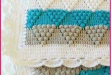 Örgü Bebek Battaniyesi Yapılışı 5