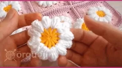 Popcorn Papatya Motifi Nasıl Yapılır