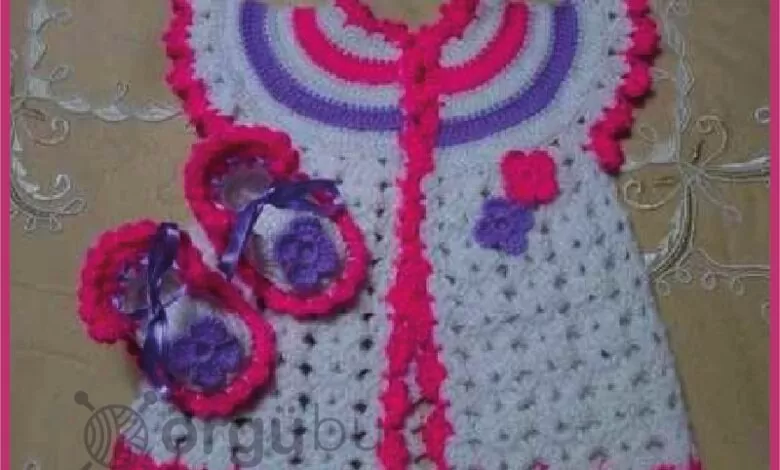 Tığ İşi Bebek Yelek Anlatımlı Örneği 1 Tig-Isi-Bebek-Yelek-Ornekleri-Anlatimli