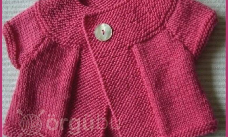 Kolay Ve Dikişsiz Kız Bebek Yelek Modeli 1 Kolay-Ve-Dikissiz-Bebek-Yelek-Modeli