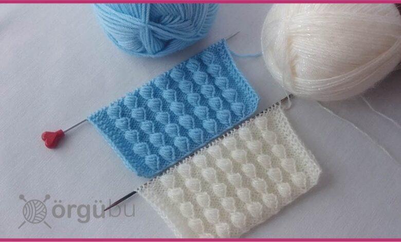 En Popüler Örgü Modellerini Sizin Için Topladık 1 Sıralı Fıstıklar Örgü Modeli