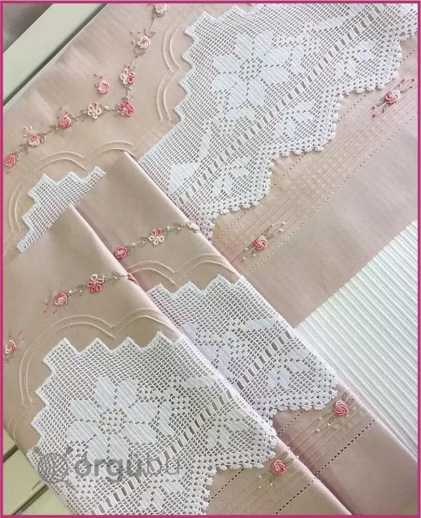 Pike Takımı Dantel Modelleri (19 Model) 14 Pike Takım Dantel Modelleri 14
