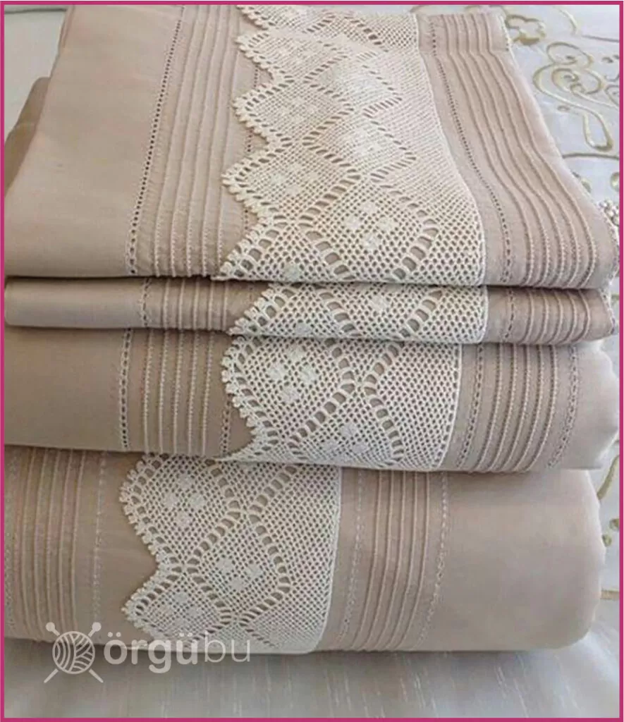 Pike Takımı Dantel Modelleri (19 Model) 16 Pike Takım Dantel Modelleri 18