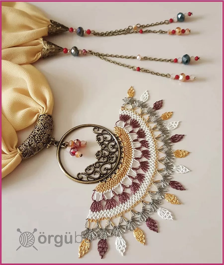 İğne Oyası Fular Modelleri