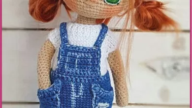 Örgü Oyuncak Bebek Modelleri 14