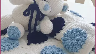 Renkli Motifli Bebek Battaniyesi 25